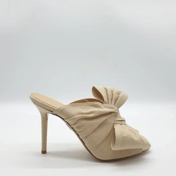 Charlotte Olympia Llona Bow Slip on Heels - Picture 2 of 9